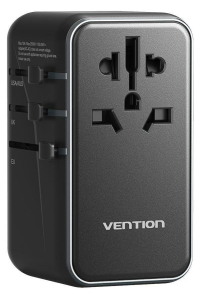 Adaptér s nabíječkou Vention 100 W 1xUSB-A 3xUSB-C Obrázok pre Adaptér s nabíječkou Vention 100 W 1xUSB-A 3xUSB-C