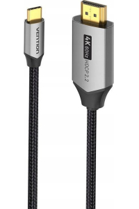 Obrázok pre USB-C kabel na HDMI Vention 4K@60Hz oplot 2m GREY