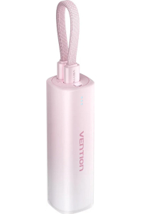 Powerbank Vention 20W USB-C Lightning 5000mAh PINK Obrázok pre Powerbank Vention 20W USB-C Lightning 5000mAh PINK