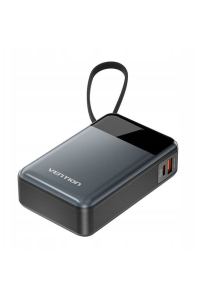 Powerbank Vention 20000mAh 65W s kabelem USB-C Obrázok pre Powerbank Vention 20000mAh 65W s kabelem USB-C