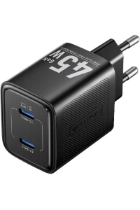 Obrázok pre Vention 45W PD - nabíječka s technologií GaN, 2x USB-C (černá)