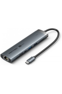 Obrázok pre Dokovací stanice Vention USB-C 9v1 4K 60Hz 100W