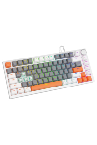 Obrázok pre Savio ASTRAL WHITE JADE 3 COLOURS klávesnice Hraní USB QWERTY US Mezinárodní