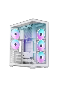Obrázok pre Počítačová skříň MODECOM Volcano SPACE XL ARGB FULL TOWER 5F Bílá