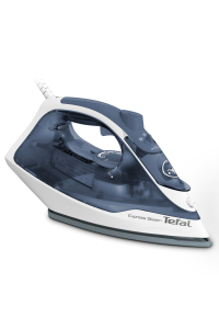 Tefal Express Steam FV2837 Suché i parní žehlení Ceriliová žehlicí plocha 2400 W Modrá, Šedá, Bílá Obrázok pre Tefal Express Steam FV2837 Suché i parní žehlení Ceriliová žehlicí plocha 2400 W Modrá, Šedá, Bílá