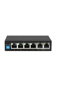 Extralink Switch PoE KRIOS 4x Gigabit PoE/PoE+, 2x RJ45 Uplink Gigabit, 60W Obrázok pre Extralink Switch PoE KRIOS 4x Gigabit PoE/PoE+, 2x RJ45 Uplink Gigabit, 60W