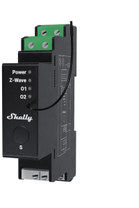 Obrázok pre Dvoukanálový ovladač na DIN lištu Z-Wave Shelly Wave Pro 2PM LR