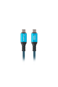 Obrázok pre Lanberg CA-CMCM-44CU-0005-BK USB kabel USB4 Gen 2x2 0,5 m USB C Černá, Modrá