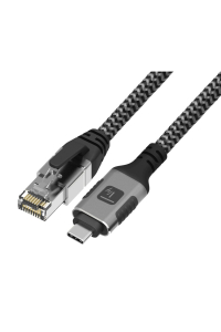 Obrázok pre Techly ICOC U3C-RJ45-030 síťový kabel Stříbrná, Černá 3 m Cat6 F/UTP (FTP)