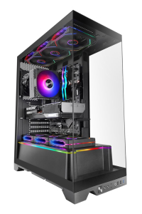 Mars Gaming MCPRISMA počítačová skříň Midi Tower Černá Obrázok pre Mars Gaming MCPRISMA počítačová skříň Midi Tower Černá