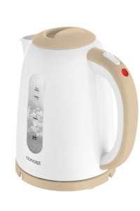 Obrázok pre Concept RK2331 elektrická konvice 1,7 l 2200 W Béžová, Bílá