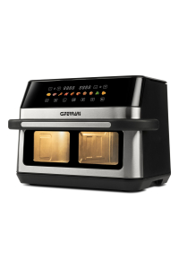 Obrázok pre G3 Ferrari G10223 fritovací hrnec Dvojitý 12 l Samostatné 2200 W Horkovzdušná fritéza Černá, Nerezová ocel