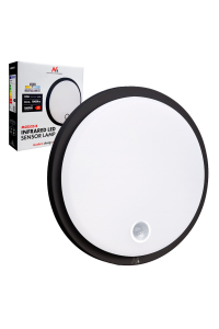 LED lampa s pohybovým senzorem Maclean, PIR senzor, černá barva, 10 W, IP65, 1000 lm, neutrální barva, MCE525 B Obrázok pre LED lampa s pohybovým senzorem Maclean, PIR senzor, černá barva, 10 W, IP65, 1000 lm, neutrální barva, MCE525 B