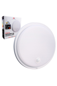 LED lampa s pohybovým senzorem Maclean, PIR senzor, barva bílá, 10 W, IP65, 1000 lm, neutrální barva, MCE525 W Obrázok pre LED lampa s pohybovým senzorem Maclean, PIR senzor, barva bílá, 10 W, IP65, 1000 lm, neutrální barva, MCE525 W