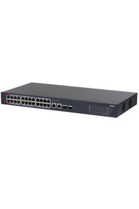 Obrázok pre Dahua Technology CS4228-24GT-375 Řízený L2 Gigabit Ethernet (10/100/1000) Podpora napájení po Ethernetu (PoE) Černá