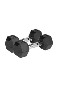 REBEL ACTIVE Litinové činky s pogumovaným povrchem 2x7 kg Obrázok pre REBEL ACTIVE Litinové činky s pogumovaným povrchem 2x7 kg