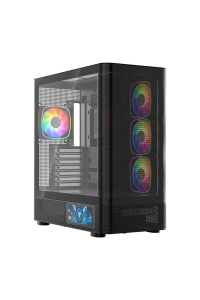 Obrázok pre Počítačová skříň MODECOM Volcano AQ400 ARGB Midi Černá