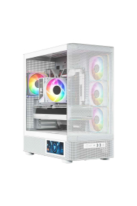 Obrázok pre Počítačová skříň MODECOM Volcano AQ400 ARGB Midi Bílá
