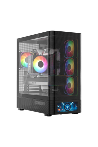 Počítačová skříň MODECOM Volcano AQ500 ARGB Midi Černá Obrázok pre Počítačová skříň MODECOM Volcano AQ500 ARGB Midi Černá
