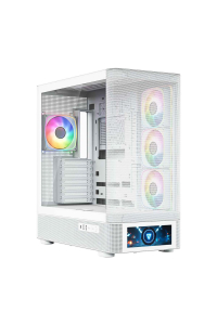 Obrázok pre Počítačová skříň MODECOM Volcano AQ500 ARGB Midi Bílá