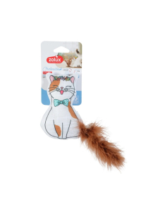 Obrázok pre ZOLUX Chatouille Cat with feathers and catnip - hračka pro kočky - 13cm