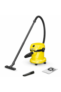 Kärcher WD 2 PLUS 15 l Bubnový vysavač Suché a mokré 1000 W Prachový sáček Obrázok pre Kärcher WD 2 PLUS 15 l Bubnový vysavač Suché a mokré 1000 W Prachový sáček