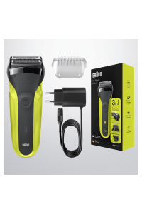 Braun Series 3 81702942 pánský holicí strojek Planžetový holicí strojek Zastřihovač Černá, Zelená Obrázok pre Braun Series 3 81702942 pánský holicí strojek Planžetový holicí strojek Zastřihovač Černá, Zelená