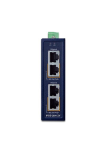 PLANET Industrial 2-port 10/100/1000T Gigabit Ethernet (10/100/1000) Podpora napájení po Ethernetu (PoE) Modrá Obrázok pre PLANET Industrial 2-port 10/100/1000T Gigabit Ethernet (10/100/1000) Podpora napájení po Ethernetu (PoE) Modrá
