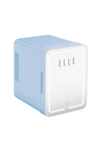 Mini lednička se zrcátkem na líčení LED ELLE 4L modrá Obrázok pre Mini lednička se zrcátkem na líčení LED ELLE 4L modrá