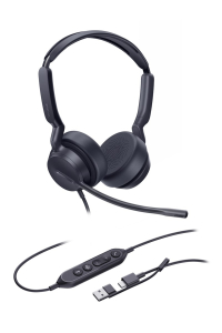 Yealink UH42 Dual Teams USB-C/A Sluchátka s mikrofonem Kabel Přes hlavu Hovory/hudba USB Type-C / USB Type-A Černá Obrázok pre Yealink UH42 Dual Teams USB-C/A Sluchátka s mikrofonem Kabel Přes hlavu Hovory/hudba USB Type-C / USB Type-A Černá