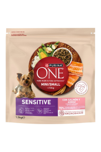 Obrázok pre PURINA One Sensitive Mini/Small Salmon with rice - suché krmivo pro psy - 1,5kg