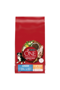 Obrázok pre PURINA One Junior Medium/Maxi Rich in chicken with rice - suché krmivo pro psy - 7kg