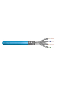 DIGITUS Cat.6A, S/FTP, Eca, AWG 23/1, LSOH, 100m, blue installation cable Obrázok pre DIGITUS Cat.6A, S/FTP, Eca, AWG 23/1, LSOH, 100m, blue installation cable