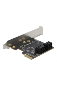 DeLOCK Karta PCI Express x1 SATA se 4 porty - Low Profile Obrázok pre DeLOCK Karta PCI Express x1 SATA se 4 porty - Low Profile