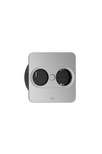 Bachmann 946.105 zásuvka Type F + USB A + USB C Nerezová ocel Obrázok pre Bachmann 946.105 zásuvka Type F + USB A + USB C Nerezová ocel