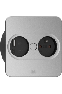 Obrázok pre Bachmann 946.015 zásuvka Type E + USB A + USB C Nerezová ocel