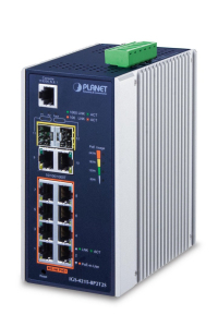 Obrázok pre PLANET IGS-4215-8P2T2S network switch Managed L2/L4 Gigabit Ethernet (10/100/1000) Power over Ethernet (PoE) Blue, Silver