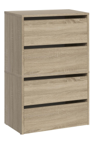 Obrázok pre Topeshop MODO X2 SONOMA organizér na boty Zavřené Dub sonoma