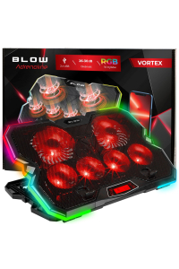 Obrázok pre Chladicí podložka pro notebook VORTEX RGB s 6 ventilátory
