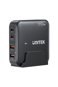 Obrázok pre Síťová nabíječka GaN - Unitek P1228ABK01-EU | 70W 2x USB-C 2x USB-A