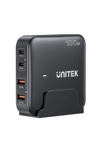 Obrázok pre Síťová nabíječka GaN - Unitek P1229ABK01-EU | 100W 2x USB-C 2x USB-A