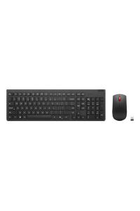 Lenovo 4X31R64491 klávesnice Obsahuje myš Kancelář RF bezdrátový Černá Obrázok pre Lenovo 4X31R64491 klávesnice Obsahuje myš Kancelář RF bezdrátový Černá