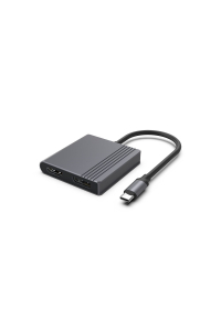 Obrázok pre Gembird Adaptér A-CM-HDMIFDPF-01 z USB-C na HDMI + DP, 4K 60Hz, černý
