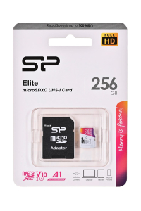 Silicon Power Elite 256 GB MicroSDXC UHS-I Třída 10 Obrázok pre Silicon Power Elite 256 GB MicroSDXC UHS-I Třída 10