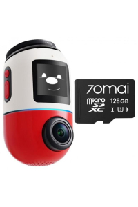 Obrázok pre Wideorejestrator 70mai X800 Dash Cam 4K Omni RED + karta pamięci 70mai 128GB