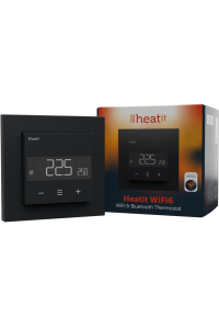 Obrázok pre Termostat Heatit WiFi6 Black Matt Wi-Fi Thermostat 3600W 16A