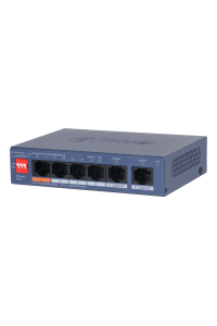 Obrázok pre Dahua Technology CS4006-4ET2GT-60 síťový přepínač Řízený L2 Gigabit Ethernet (10/100/1000) Podpora napájení po Ethernetu (PoE) Modrá