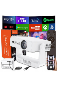 Obrázok pre Mini Projektor Przenośny Rzutnik Android 14 WiFi 360 Full HD 4K do Telefonu Zenwire IMC260