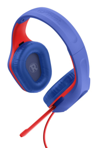 Obrázok pre Trust GXT 415SM Zirox Sluchátka s mikrofonem Kabel Přes hlavu Hraní Modrá, Červená