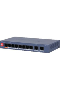Obrázok pre Dahua Technology CS4010-8ET2GT-60 síťový přepínač Řízený L2 Gigabit Ethernet (10/100/1000) Podpora napájení po Ethernetu (PoE) Modrá